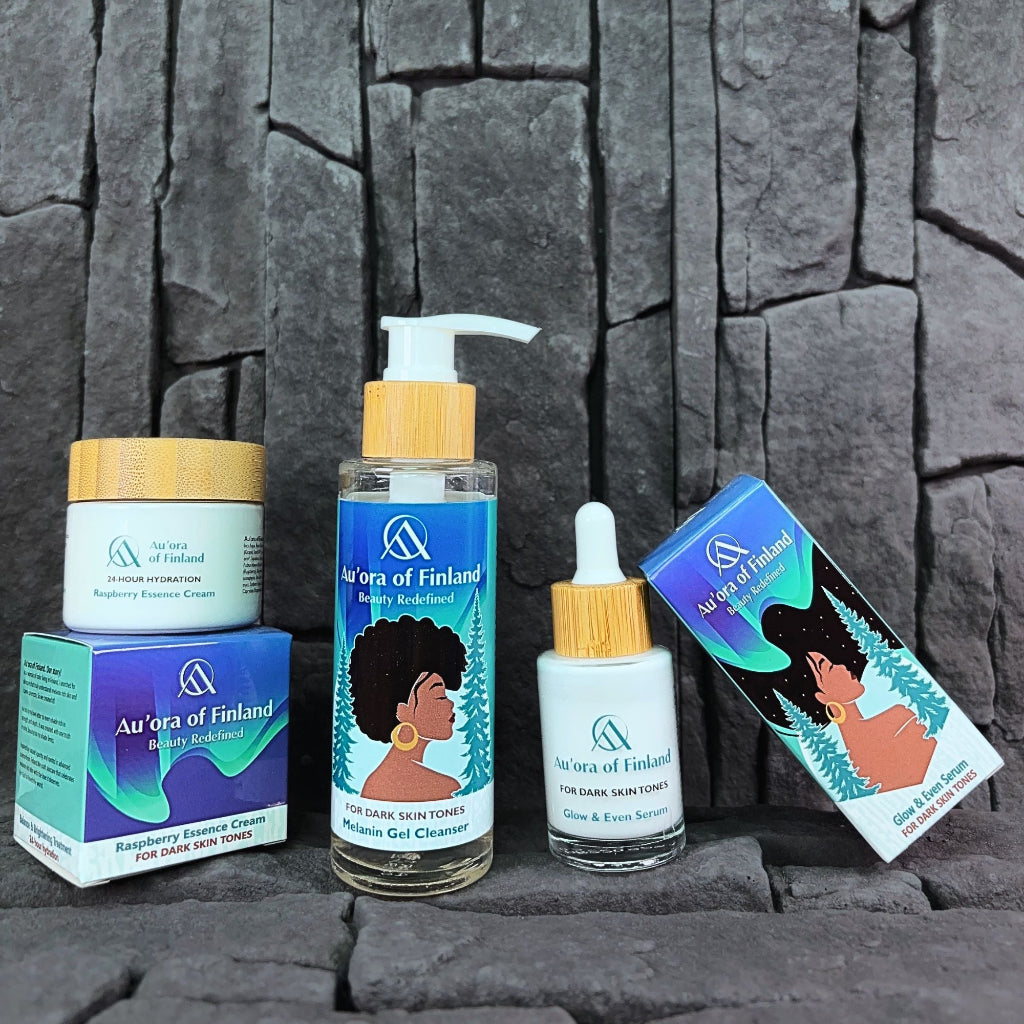 Full Au'ora Face Therapy set (Cleanser Gel 100ml, Moisturizer 50ml, Serum 30ml)